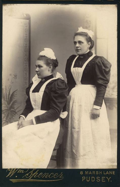 Two Maids Photostudio Spencer Pudsey Victorian Maid Victorian Style