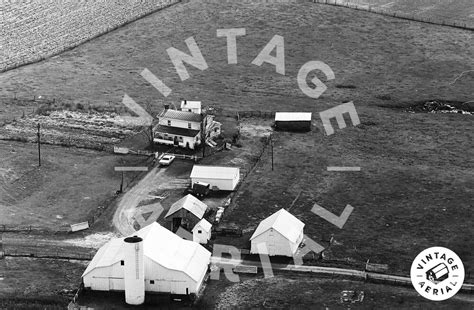 Vintage Aerial Ohio Coshocton County 1968 19 Oco 1