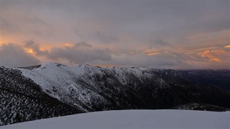 Dawn Clouds Mt Feathertop Alpine National Park Victoria Ed