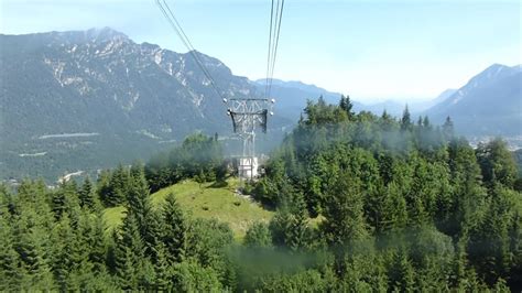 Riding On The Alpspitzbahn Cablecar Youtube