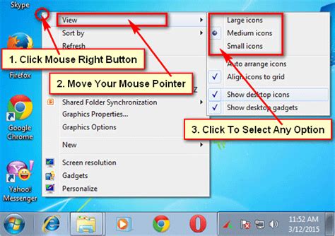 You can also use the scroll wheel on your mouse to resize desktop icons. 2 Easy Ways to Change Desktop Icons Size Windows 7
