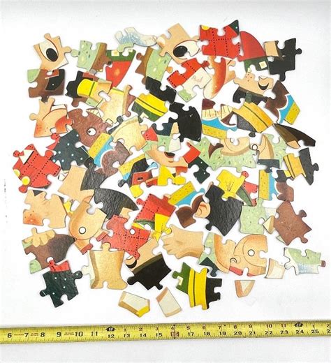 Vintage H G Toys Giant 50 Pc Pinocchio Puzzle