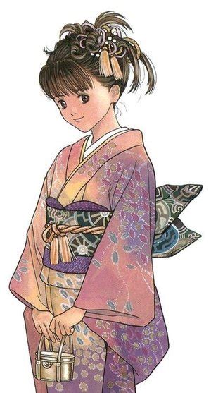 Kimono Girl Drawing At Explore