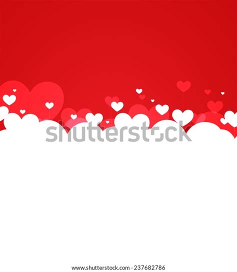 Valentines Happy Day Winter Background Card Stock Vector Royalty Free