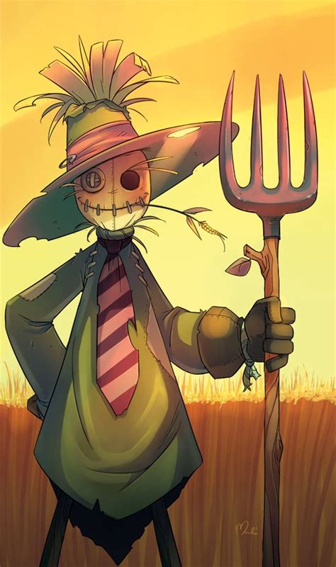 Scarecrow Scarecrow Character Scarecrow Halloween Art