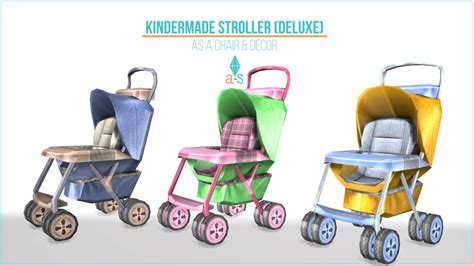 Sims 4 Ccs The Best Deco And Chair Stroller By Leo Sims