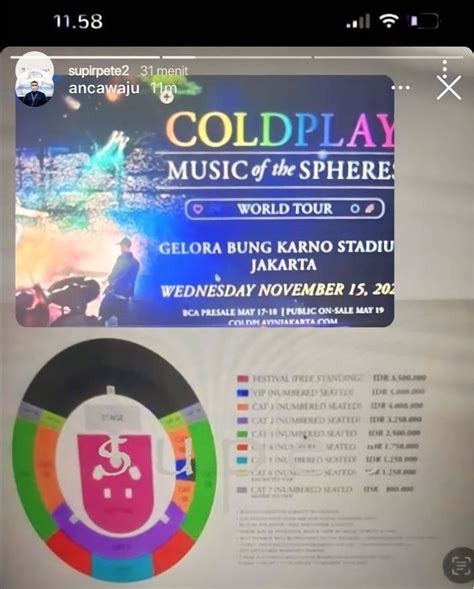 Rumor Harga Tiket Coldplay Beredar Dijual 17 Mei Besok Simak Tips