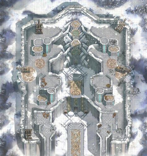 Dwarven Stronghold 66x70 Battlemaps Fantasy City Map Dnd World Map