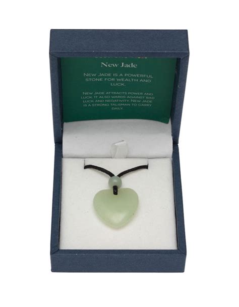 New Jade Heart Pendant In Box Bramble Bay Co Bramble Bay Candle Co