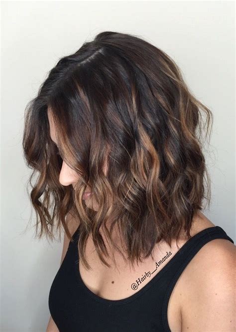 Maybe you would like to learn more about one of these? Balayage for short dark hair! Instagram: Hairby__amanda # ...