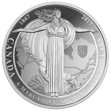 2017 100 Fine Silver Coin A Mari Usque Ad Mare The Diamond Jubilee