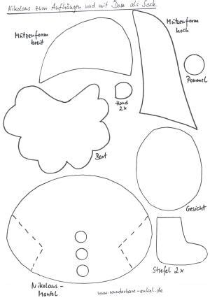 Gedicht nikolaus nikolaus lieder nikolaus basteln kindergarten nikolaus geschichte nikolaus basteln mit kindern. Nikolaus zum Aufhängen oder mit Sack - Weihnachten-basteln ...