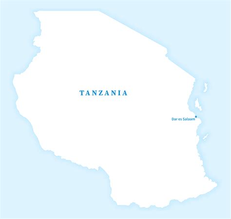 Tanzania Administrative Boundaries Vector Map Boundless Maps