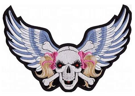 Wings Skull Lady Patch