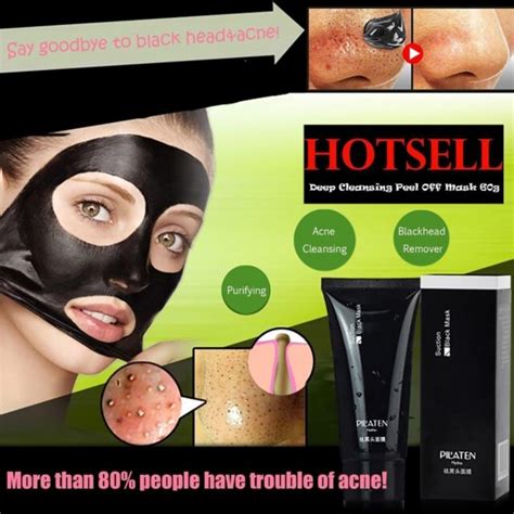 pilaten blackhead remover deep cleansing purifying peel acne black mud face mask for sale online