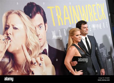 Actors Amy Schumer And Bill Hader Attend The World Premiere Of Trainwreck At Alice Tully Hall