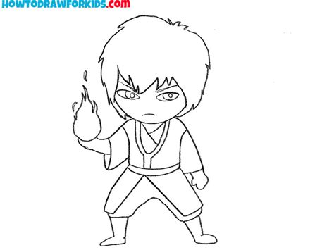 How To Draw Zuko Easy Drawing Tutorial For Kids