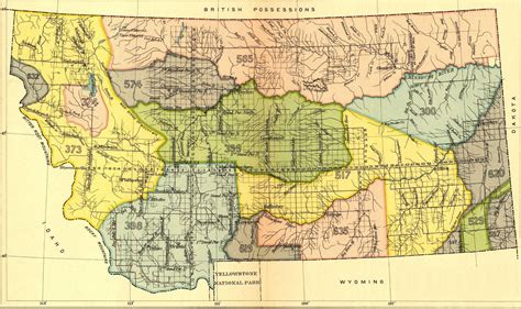 Map With Indian Territories In Montana 1899 Map Indian Territory
