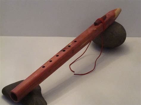 Native American Flute In Eastern Red Cedar Key Of D 1 Bore Native