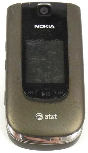 Nokia 6350 Graphite Gray Atandt Cellular Flip Phone 6438158000247