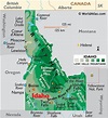 Idaho Map With Cities And Counties - Map