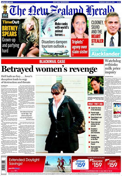 Newspaper The New Zealand Herald New Zealand Newspapers In New Zealand Thursdays Edition