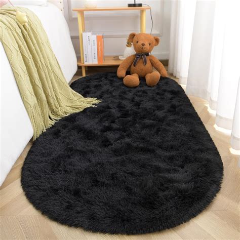 Terrug Super Soft Oval Rugs For Kids Room Cute Fluffy