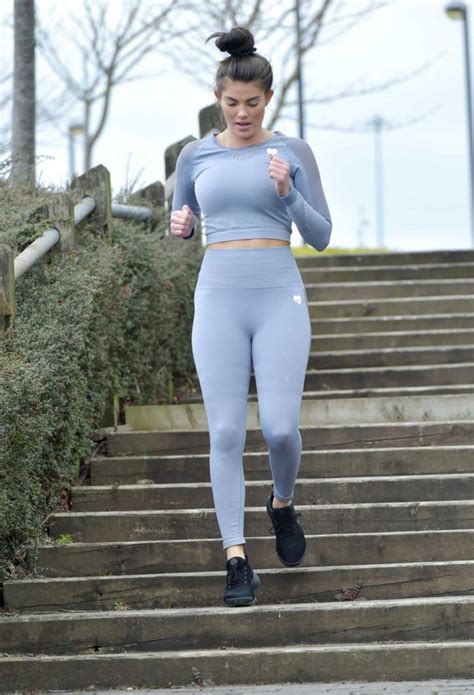 rebecca gormley does a workout at royal quays in newcastle celeb donut