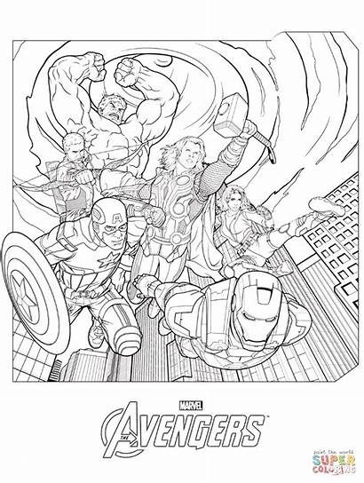 Coloring Avengers Marvel Printable Drawing Dot Games