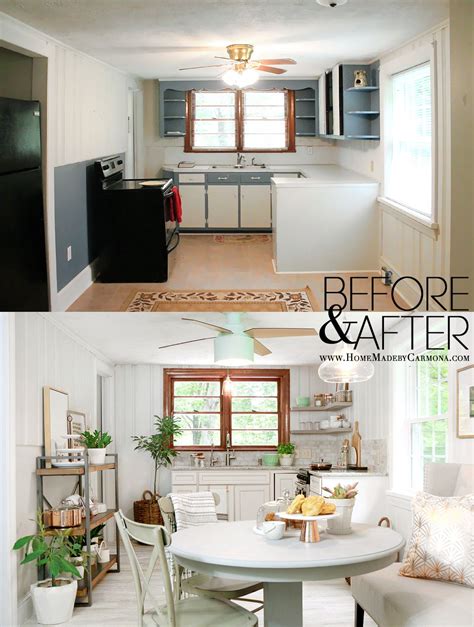 Kitchen Before And After Contemporary Cottage Style Complete Kitchen
