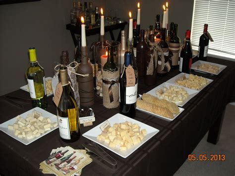 Table Setting For Wine And Cheese Party Wine Tasting Events Wine Tasting