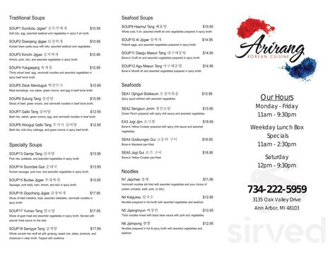 50 to 90% off deals in ann arbor. Arirang Restaurant menu in Ann Arbor, Michigan, USA