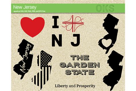 New Jersey Svg Vector (Graphic) by CrafterOks · Creative Fabrica