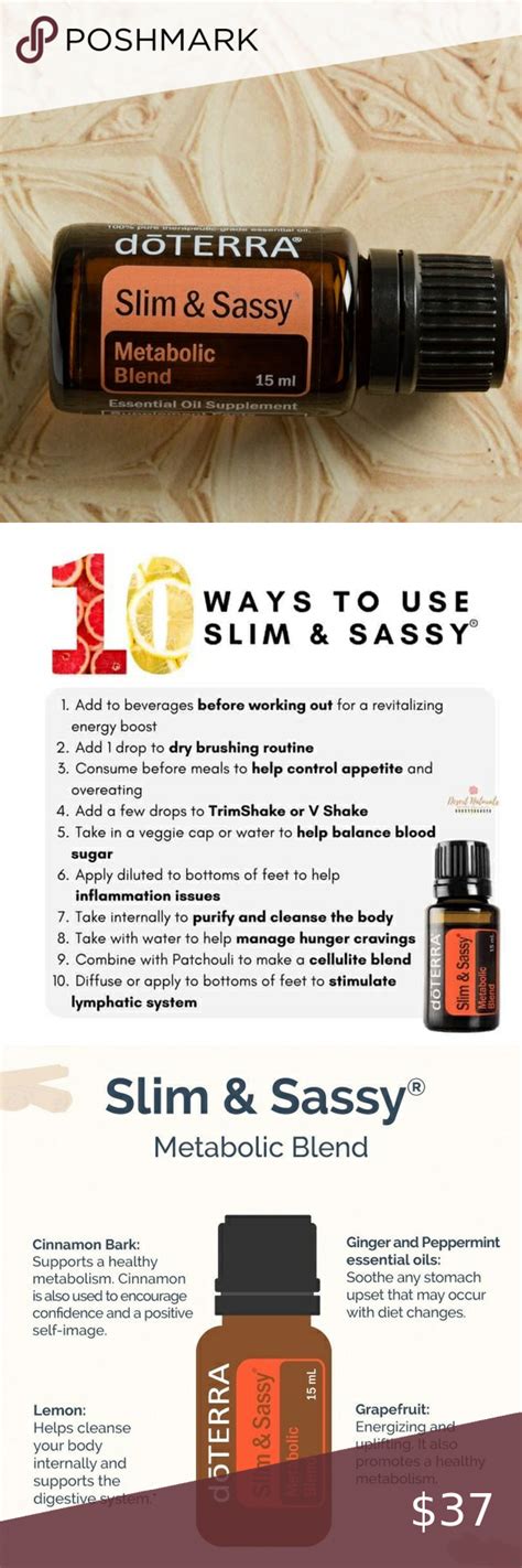 Slim And Sassy Doterra Metabolic Blend Essential Oil New Sealed And