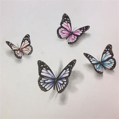 Pencil Drawing Of Butterflies At Getdrawings Free Download