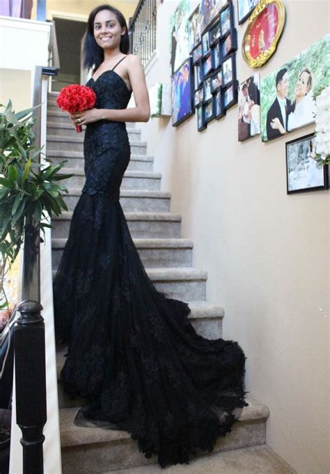 Black Lace Mermaid Dress Black Dress Custom Made Black Prom Dress