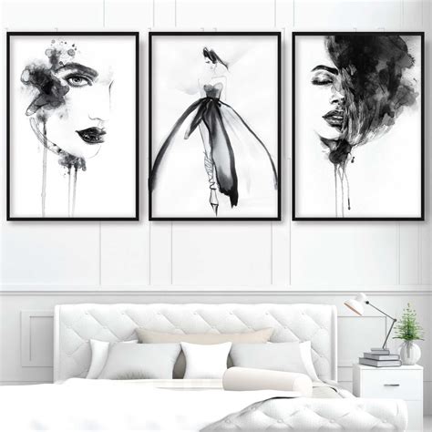 Black And White Fashion Wall Art
