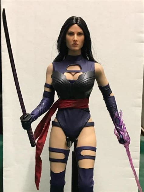 Toys Era Psylocke Head Sculpt With Purple Highlights Female X Men Marvel Prescience Loose Not