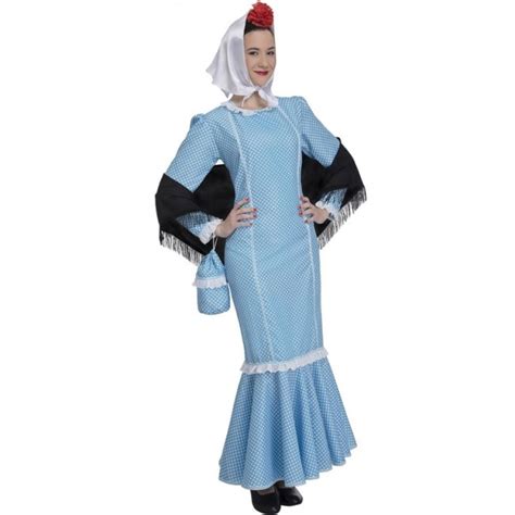 En nuestra tienda online encontrarás los disfraces y complementos de mayor calidad y mejor precio pensados para mujeres. Disfraz Chulapa azul Madrileña para Mujer |【Envío en 24h】