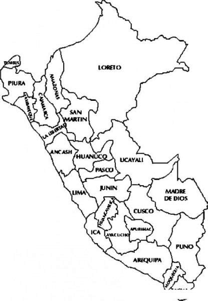 Mapadeperu Dibujo De Mapa De Peru Para Pintar Y Colorear Perumap
