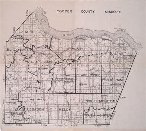 Map Of Cooper County Missouri Mu Digital Library University Of Missouri