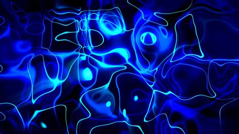 Bright Abstract Neon Blue Lines Background Video Footage