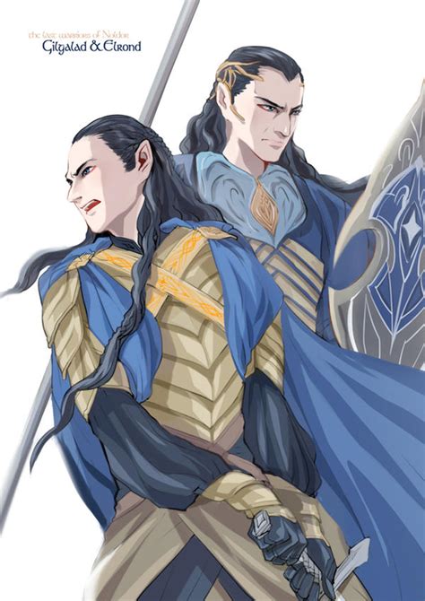 Elrond And Gil Galad By Navy Locked On Deviantart