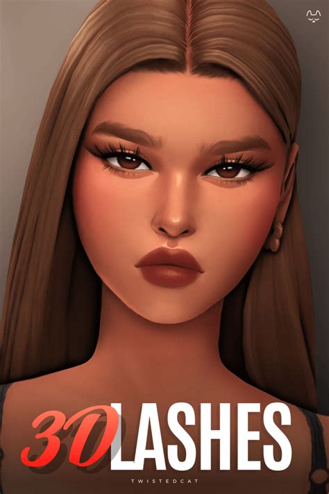 3d Lashes No3 Twistedcat The Sims Book