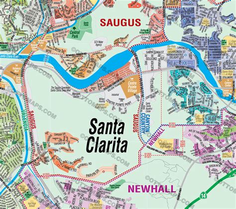 Santa Clarita Maps Full Collection Santa Clarita Castaic Newhall
