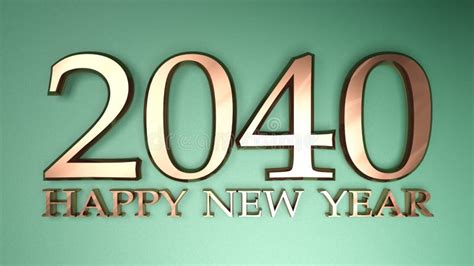 2040 Happy New Year Logo Design New Year 2040 Modern Design Isolated