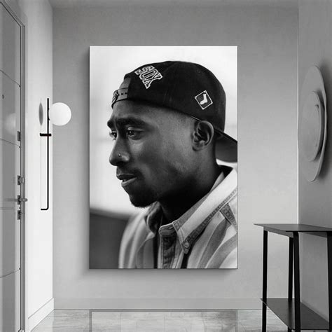 Tupac Poster Canvas Painting Posters And Prints Living Room Etsy