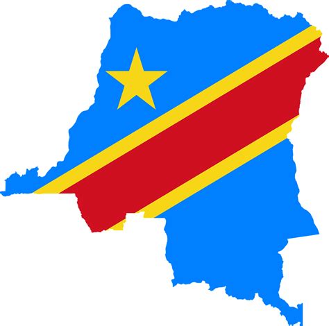Democratic Republic Of Congo Map Outline