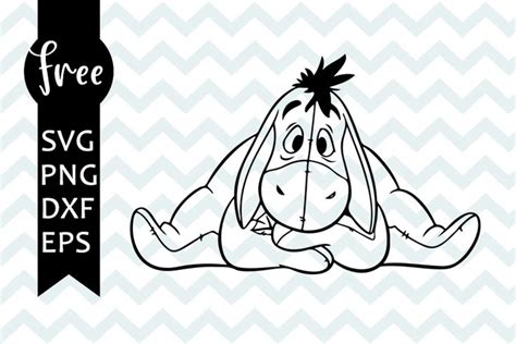 Eeyore Donkey Svg Free Disney Svg Winnie The Pooh Svg Instant