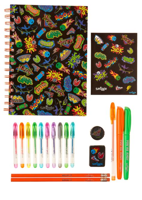 Smiggle Fashion Stationery Kit — Bavs Bazaar Novelty Pen A4 Notebook